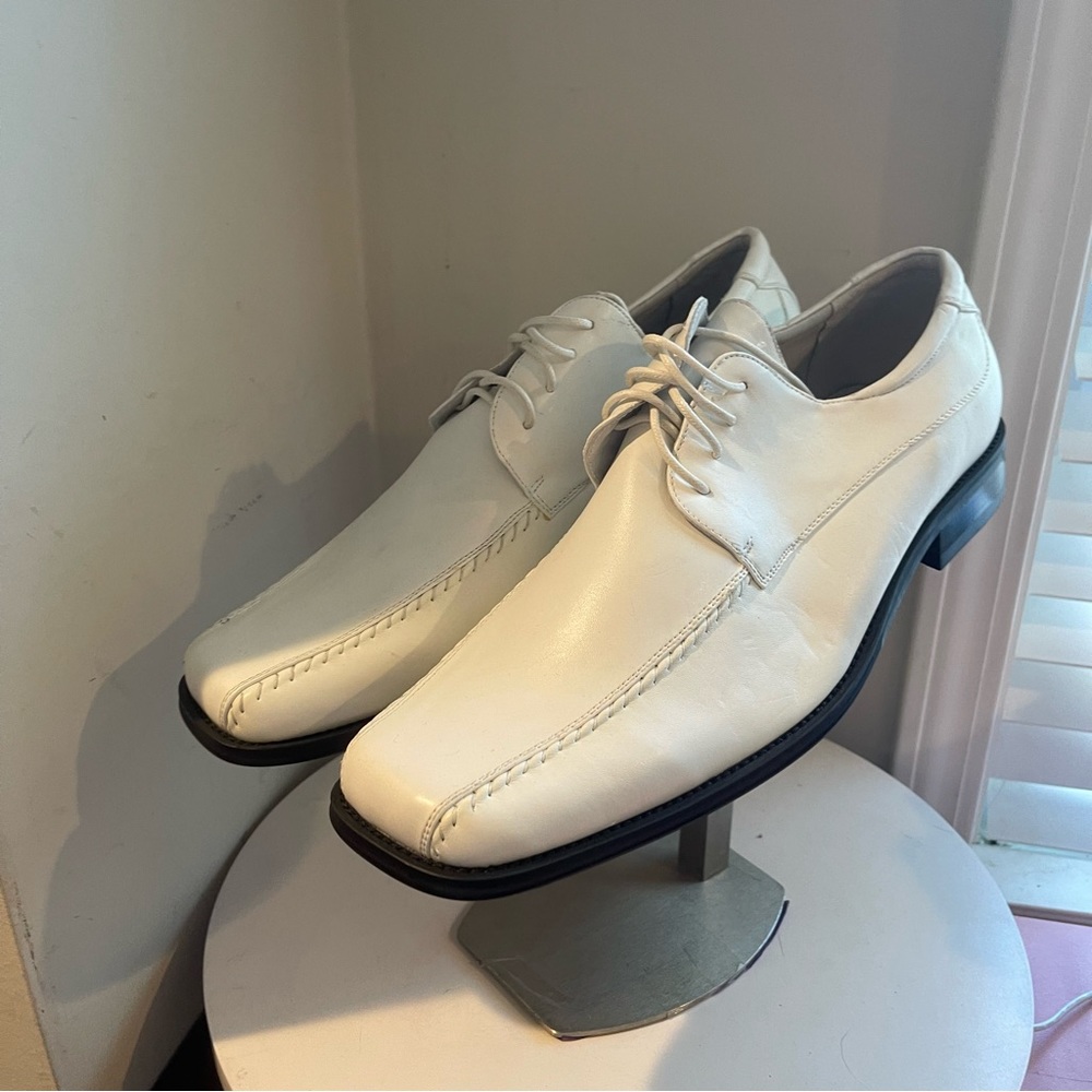 Milano Moda 4805 White tie up MEN'S SIZE 12.5 NEW
